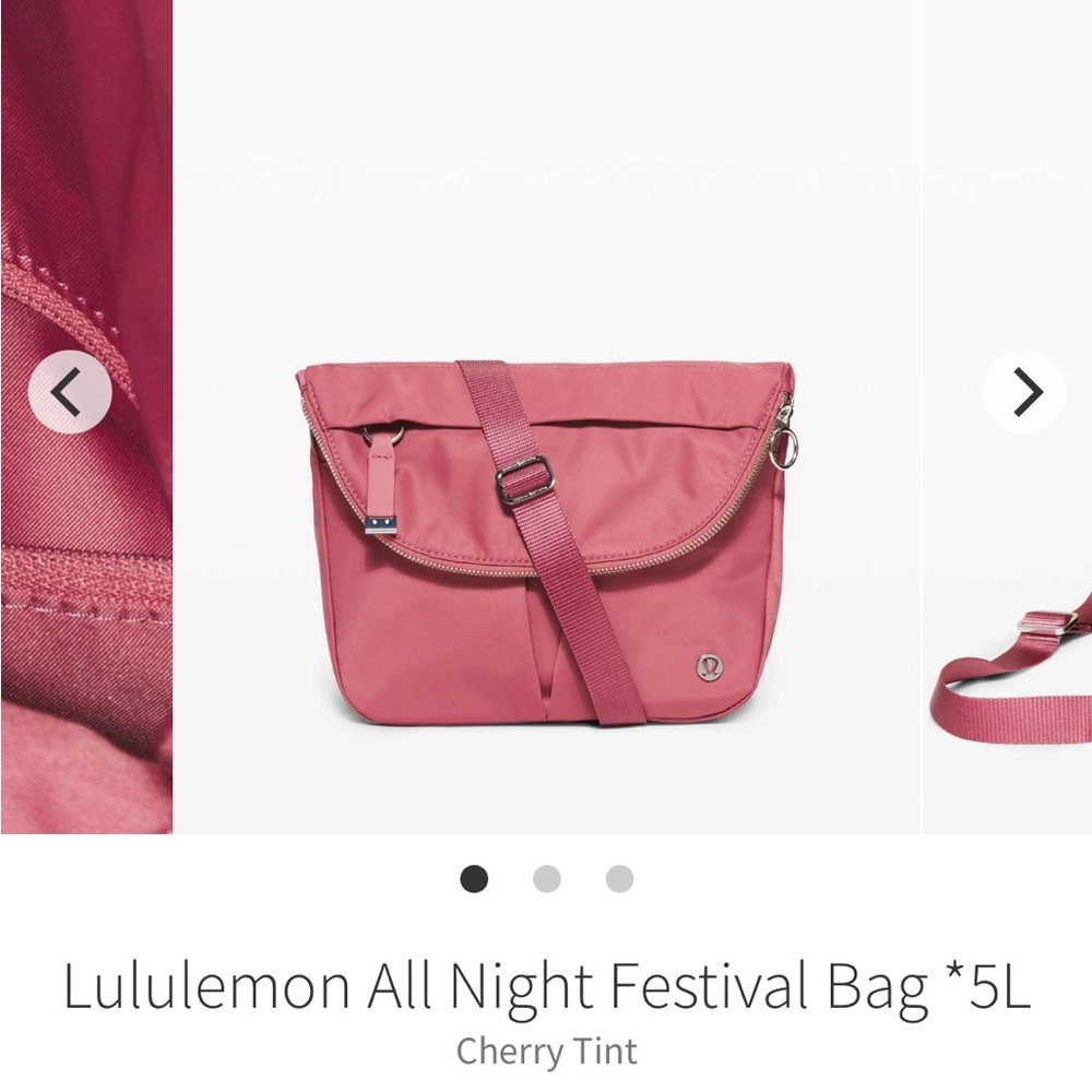 GUC Lululemon Festival Bag Cherry Tint